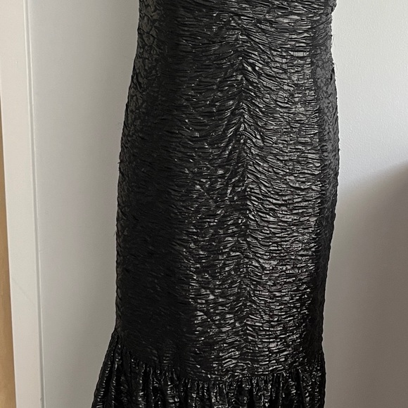 New without tag sample J Mendel black lame mermaid gown evening dress size 6 - Picture 8 of 15
